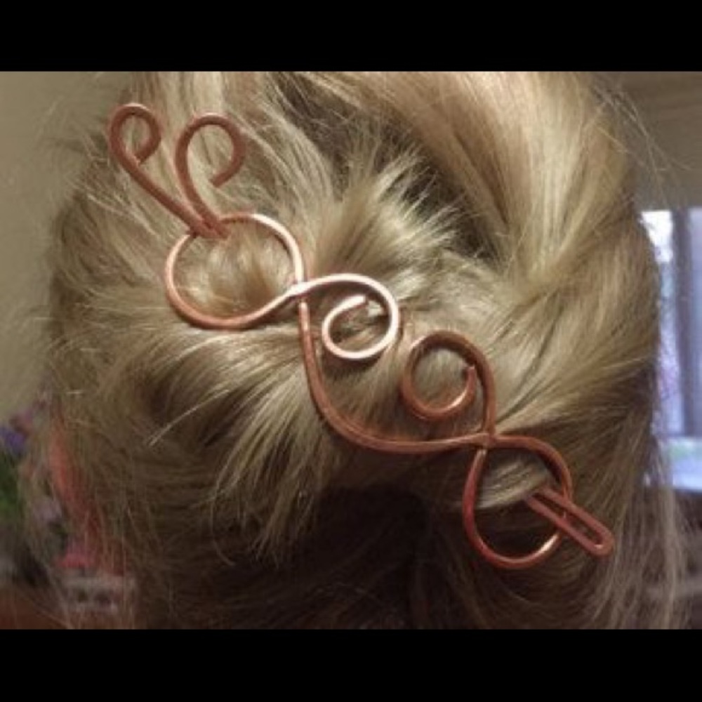 Handmade wire Hair clip
